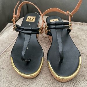 Dolce vita platform black sandals . size 8.5